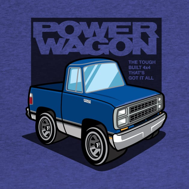 Impact Blue - Power Wagon (1980 - White-Based) by jepegdesign